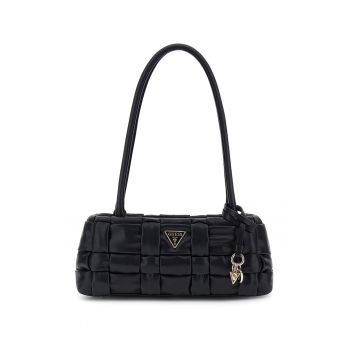 Geanta cu bareta de umar si aspect impletit