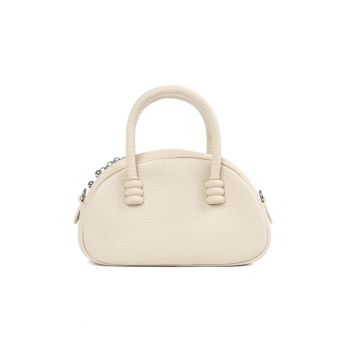 Geanta dama  crossbody bej - compacta - practica - din poliester