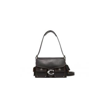 Geanta dama  CU124 - Piele naturala - Negru