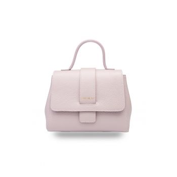 Geanta dama din piele naturala lila Ranya