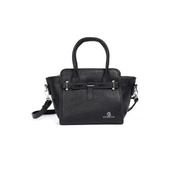 Geanta dama  neagra cu elemente argintii - practica si eleganta - pentru ocazii speciale - 30x40cm