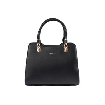 Geanta dama neagra  model kuferek - eleganta - compacta - din poliester