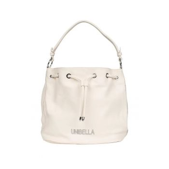 Geanta dama tip sac  bej - din piele ecologica - cu curea reglabila