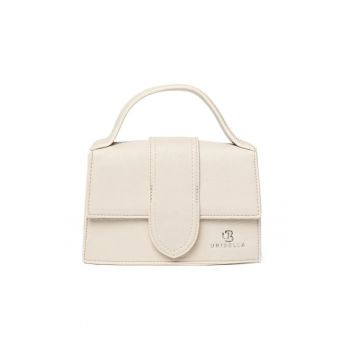 Geanta de dama  roz - din piele ecologica - dimensiuni compacte - cu curea reglabila