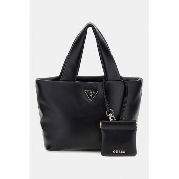 Geanta de piele ecologica cu bareta de umar si etui detasabil