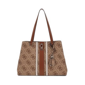 Geanta de piele ecologica cu logo si bareta de umar