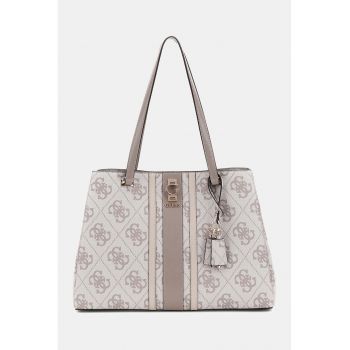 Geanta de piele ecologica cu logo si bareta de umar