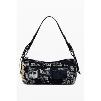 Geanta de umar cu imprimeu text