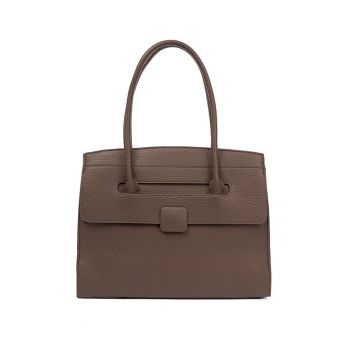 Geanta de umar  maro - din eko piele texturata - design clasic - eleganta si functionala