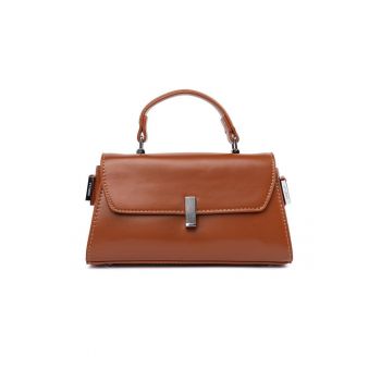 Geanta de umar maro  model Crossbody - compacta - eleganta - din poliester