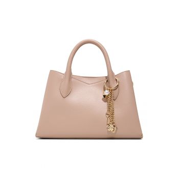 Geanta din piele ecologica cu bareta de umar si doua compartimente Carimma