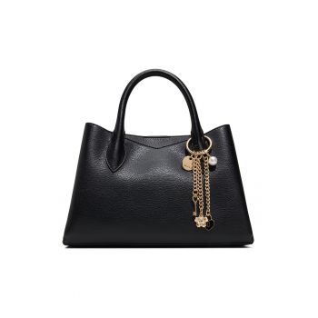 Geanta din piele ecologica cu bareta de umar si doua compartimente Carimma