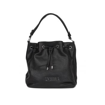 Geanta tip sac  bej - din piele ecologica - cu curea reglabila - doua compartimente