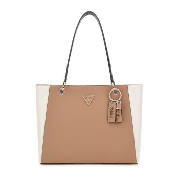 Geanta tote din piele ecologica cu pandantiv logo