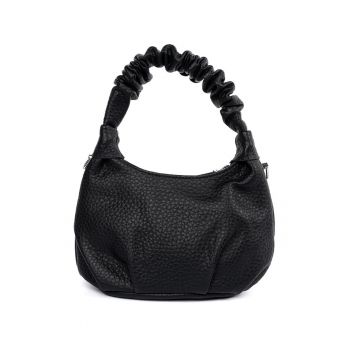 O geanta mica neagra cu maner incretit