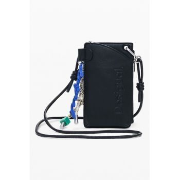 Portcart de piele ecologica cu bareta detasabila