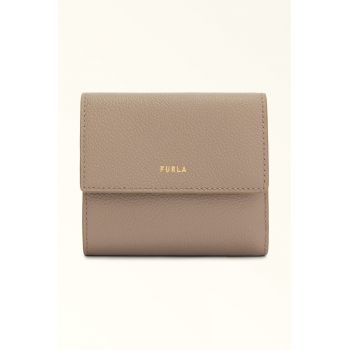 Portofel compact din piele Goccia