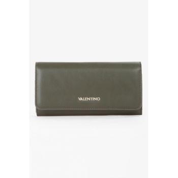 Portofel de piele ecologica cu buzunar cu fermoar