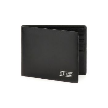 Portofel din piele cu logo