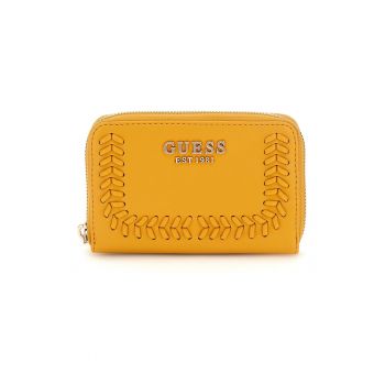 Portofel din piele ecologica cu detaliu cu siret