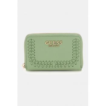 Portofel din piele ecologica cu detaliu cu siret