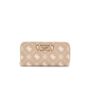 Portofel din piele ecologica cu model monograma