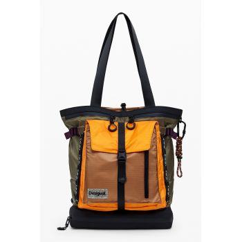 Rucsac convertibil cu aspect contrastant