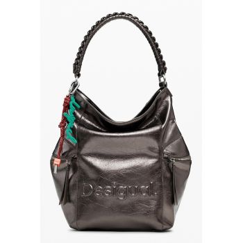 Rucsac convertibil cu aspect metalizat