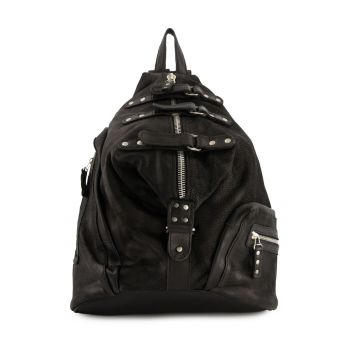 Rucsac din piele naturala cu buzunare