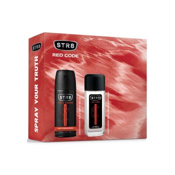 Set cadou  Red Code: Parfum pentru corp - 85 ml + Deodorant spray pentru corp - 150 ml