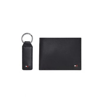 Set de portofel din piele si breloc