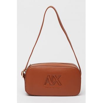 Geanta crossbody cu imprimeu logo