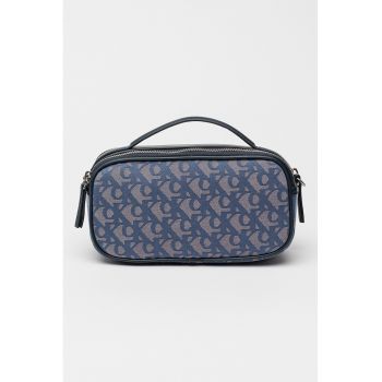 Geanta crossbody cu model cu monograma si doua compartimente