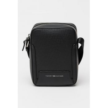 Geanta crossbody de piele ecologica cu logo