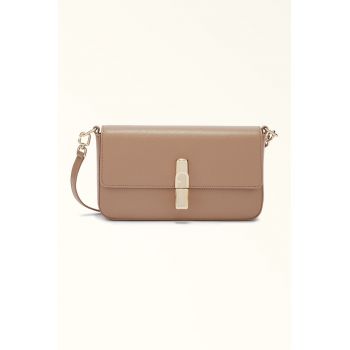 Geanta crossbody din piele cu clapa Iride