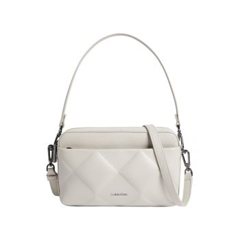 Geanta crossbody din piele ecologica cu logo discret