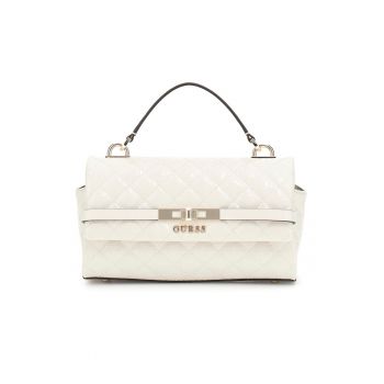 Geanta cu aspect matlasat si maner