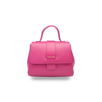 Geanta dama din piele naturala fucsia Ranya