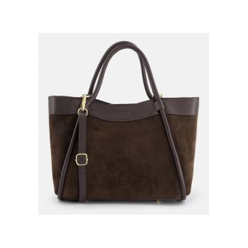 Geanta dama  maro - piele intoarsa - 30x12x23cm - curea detasabila max 126cm