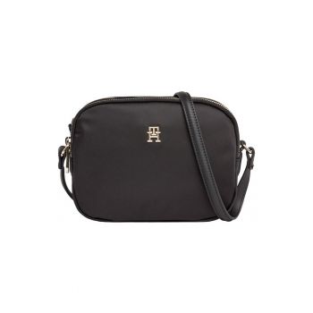 Geanta dama -  Nailon/Piele ecologica - Negru