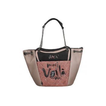 Geanta dama  Parisian - 38x32x8cm - cu 4 buzunare - culoare multicolor