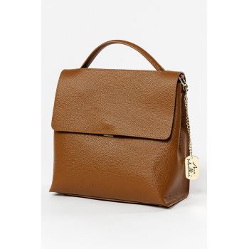 Geanta de piele cu bareta detasabila