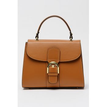 Geanta de piele cu bareta detasabila