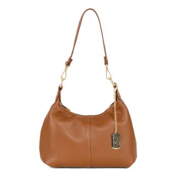 Geanta de piele cu bareta detasabila de umar