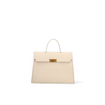 Geanta de piele cu bareta detasabila de umar Zaffiro