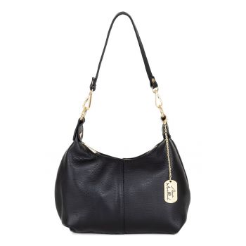 Geanta de piele cu bareta detasabila de umar