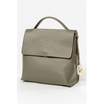 Geanta de piele cu bareta detasabila