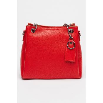 Geanta de piele cu bareta