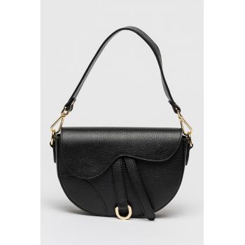 Geanta de piele cu clapa