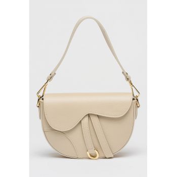 Geanta de piele cu clapa